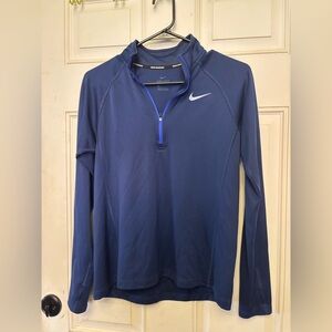 Nike Running Blue Long Sleeve Pullover